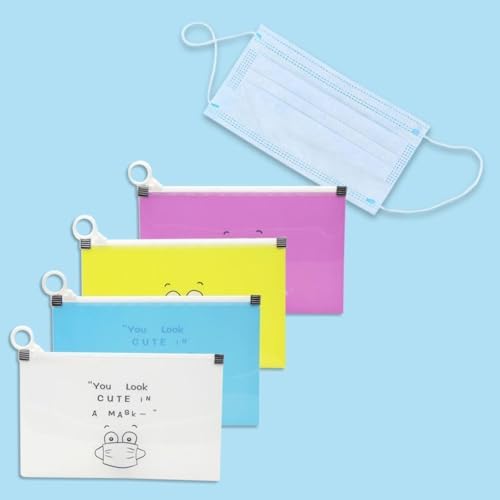 Yellow mask organizer case showing durable plastic texture
