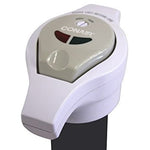 Conair HLM5CS Compact Hot Lather Cap Heating System front view on shaving cream can
