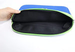 Cruise Junkie kids tablet bag with a close up on the front exterior zippered storage pocket.