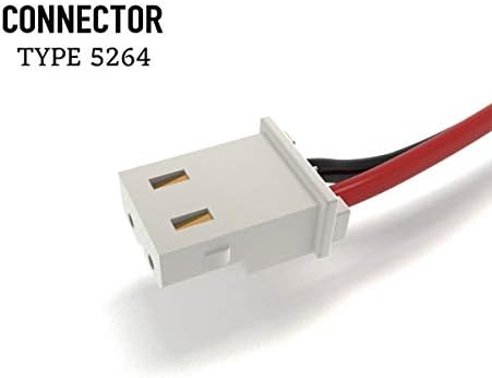 Two pack of green Cerepros telephone battery replacements with white connector plugs