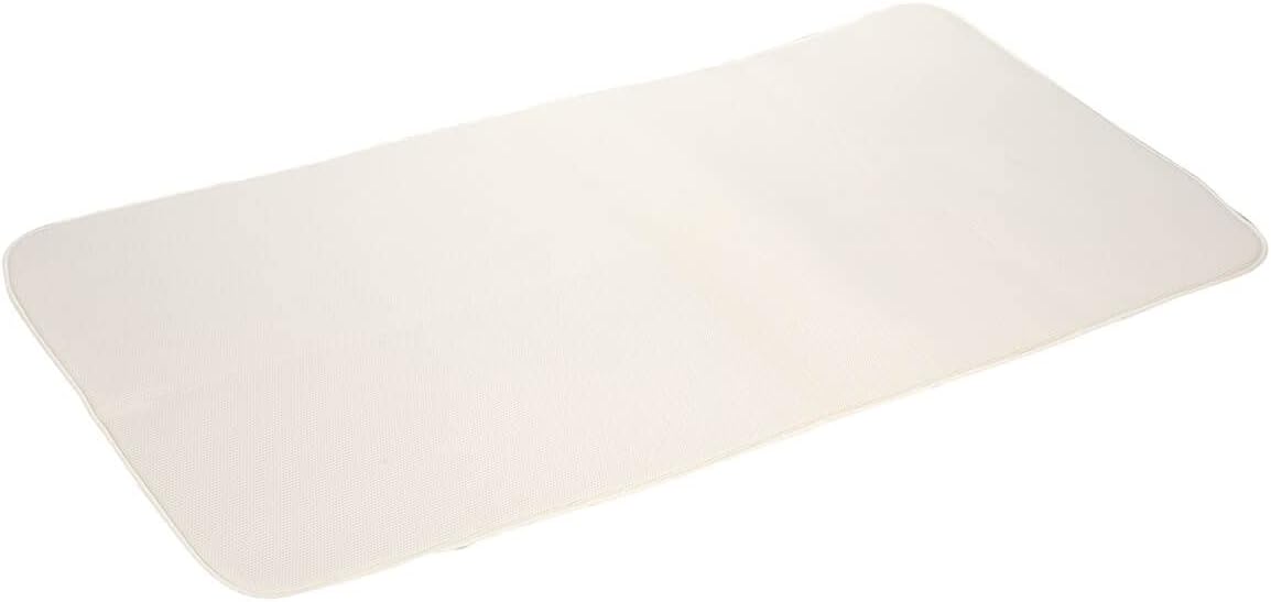 Fox Valley Traders Microfiber Laundry Drying Mat front view showing premium white polyester texture