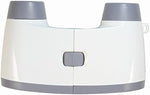 Side profile of lightweight 60 gram Vixen white binoculars displaying pocket size dimensions