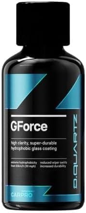 CARPRO DQUARTZ GForce hydrophobic windshield rain repellent treatment bottles and applicator pads