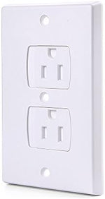 Austor child proofing outlet plate installation view
