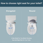Installation diagram showing the top-mount and bottom-mount hardware options for the potty training seat.