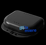 LA MIERE orthodontic mouth guard box highlighting the built-in ventilation holes for hygiene