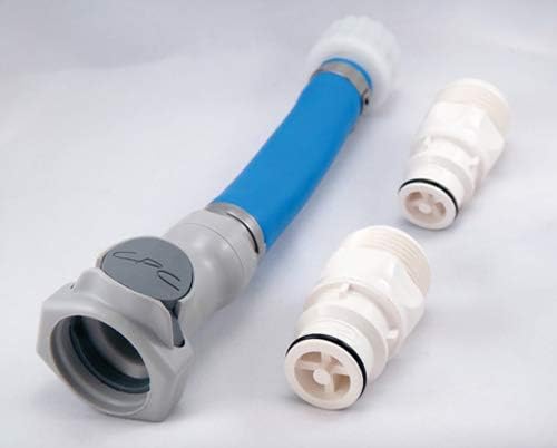 SBT Atlantis Quick Disconnect Personal Watercraft Flush Kit with blue hose and stainless steel clamps.