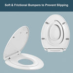 Close-up view of the magnetic feature holding the toddler seat securely inside the adult lid cover.