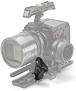 Side angle profile of the high torque professional camera follow focus motor unit.
