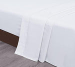 Breathable and fade resistant Egyptian cotton flat sheet folded neatly for storage