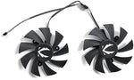 LTANDBR 87mm GA92A2H replacement fan back layout showcasing four pin connector cable