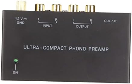 Dpofirs phono preamplifier packaged safely with its twelve volt power adapter accessory