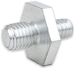 Tool Guy Republic polisher buffer backing plate adapter front view showing dual male threads.