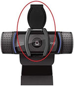 LZYDD lens hood accessory illustrating the compact low profile dimensions when attached to a professional computer workstation.