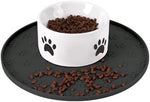 Joyinjojo waterproof pet feeding mat with raised lip