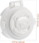 White child proof safety cover for home appliances on white background