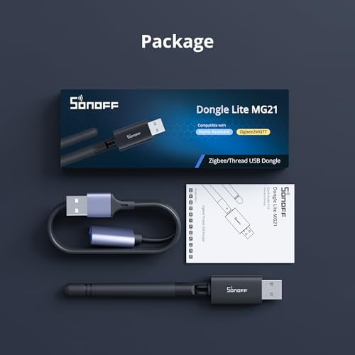 Authentic SONOFF Zigbee and Thread local automation hardware components unboxed on desk surface
