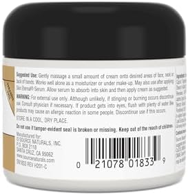 Source Naturals Skin Eternal DMAE Cream jar opened showing rich texture