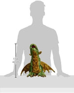 Full body profile of the imported Folkmanis mythical beast puppet standing upright.