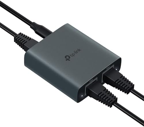 TP-Link 1 to 2 gigabit Ethernet splitter ports detail