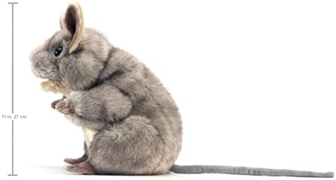 Folkmanis Gray Mouse puppet showing movable mouth detail