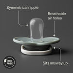 Pack of six BPA-free binkies for toddlers aged 18 to 36 months
