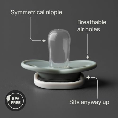 Pack of six BPA-free binkies for toddlers aged 18 to 36 months
