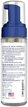 Hospital grade waterless body wash foam for sensitive skin