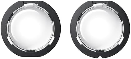 Genuine twist lock removable lens protector set designed for panoramic action cameras.