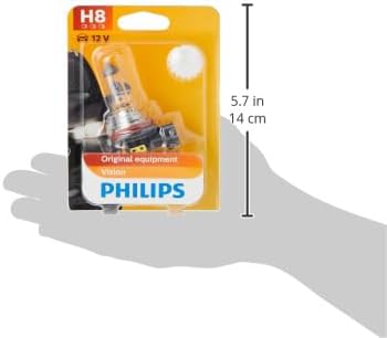 Authentic factory markings and product specifications printed on the Philips single pack bulb