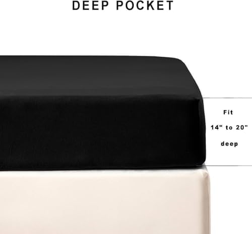 Pure Era king size fitted sheet showing deep pocket elastic detail
