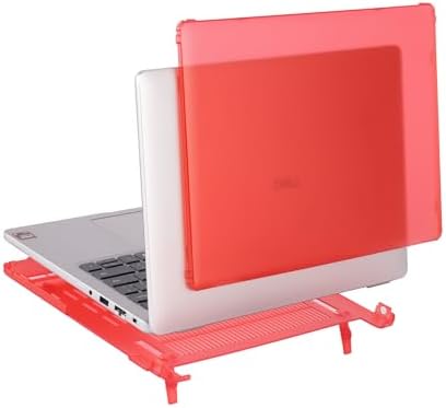 mCover shock resistant translucent laptop shell case side profiles close up