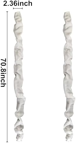 Two pack bundle of Antique House premium polyester wire concealer sleeves neatly folded.