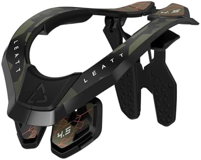 Leatt 4.5 motorcycle neck protection side profile showing collarbone cut-out