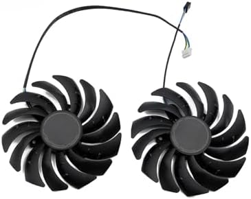 Reverse view of PLD10010S12HH graphic card cooler showing four Pin power connection cable arrangement