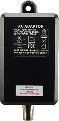Reliable Cable Products television signal amplifier showing powder coated weatherproof aluminum housing design