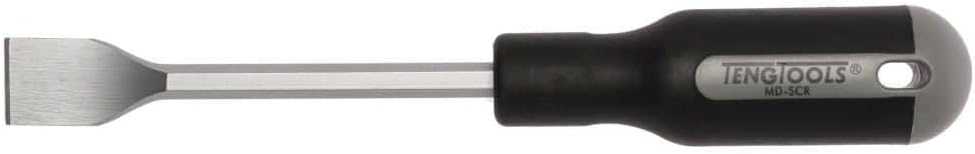 Teng Tools MDSCR Engine Gasket Scraper front view showing the twenty two millimeter titanium blade and ergonomic Mega Drive handle.
