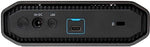 SanDisk Professional 12TB enterprise external hard drive close up view highlighting the premium anodized aluminum finish and sleek design.