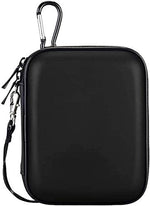 Lacdo external hard drive case close up highlighting the water resistant zipper closure system.
