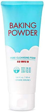 Etude Korean deep exfoliating face wash cream texture on hand