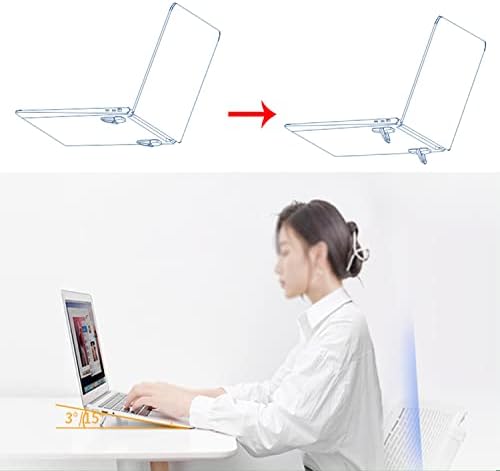 WedFeir portable keyboard riser folded flat to highlight the ultra slim invisible profile on a modern laptop