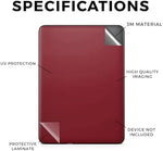 Kindle Paperwhite 12th generation with premium 3M vinyl burgundy decal applied