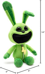 Close up of Smiling Critters Hoppy Hopscotch face and character features