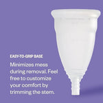 DIVA Cup Model 0 for slim vaginal canals and beginner period care
