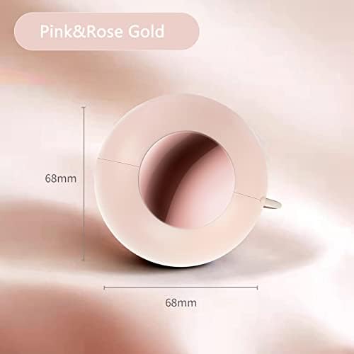Pink portable sticky gel ball lint cleaner for travel and clothing.