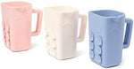 Packaging layout of the imported Rinzee baby bath cup variant in pink color displayed clearly.