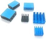 Low profile SGTKJSJS passive cooling heatsinks arranged in a rows