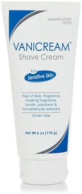 Vanicream Shave Cream texture and non-lathering formula display