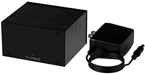 Fluance PA10 high fidelity audio equipment unboxing presentation showing full premium retail packaging details.