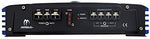 Crunch 2 channel car audio amplifier showing placement layout for flexible installation in vehicles